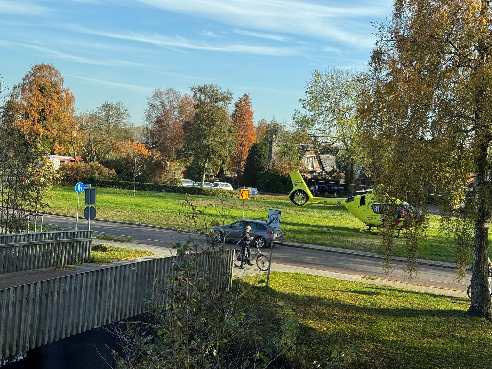 🚨 Heftige aanrijding op fietspad Barneveld: Traumahelikopter ingezet